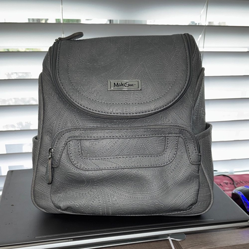 MultiSac faux leather backpack
